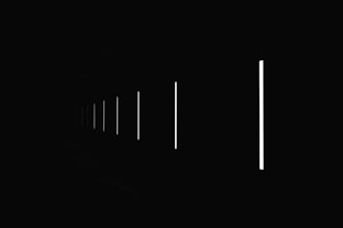 black line on white background