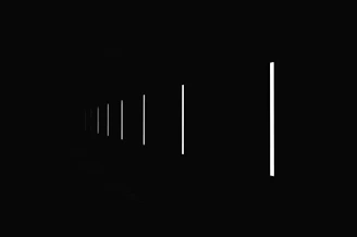 black line on white background