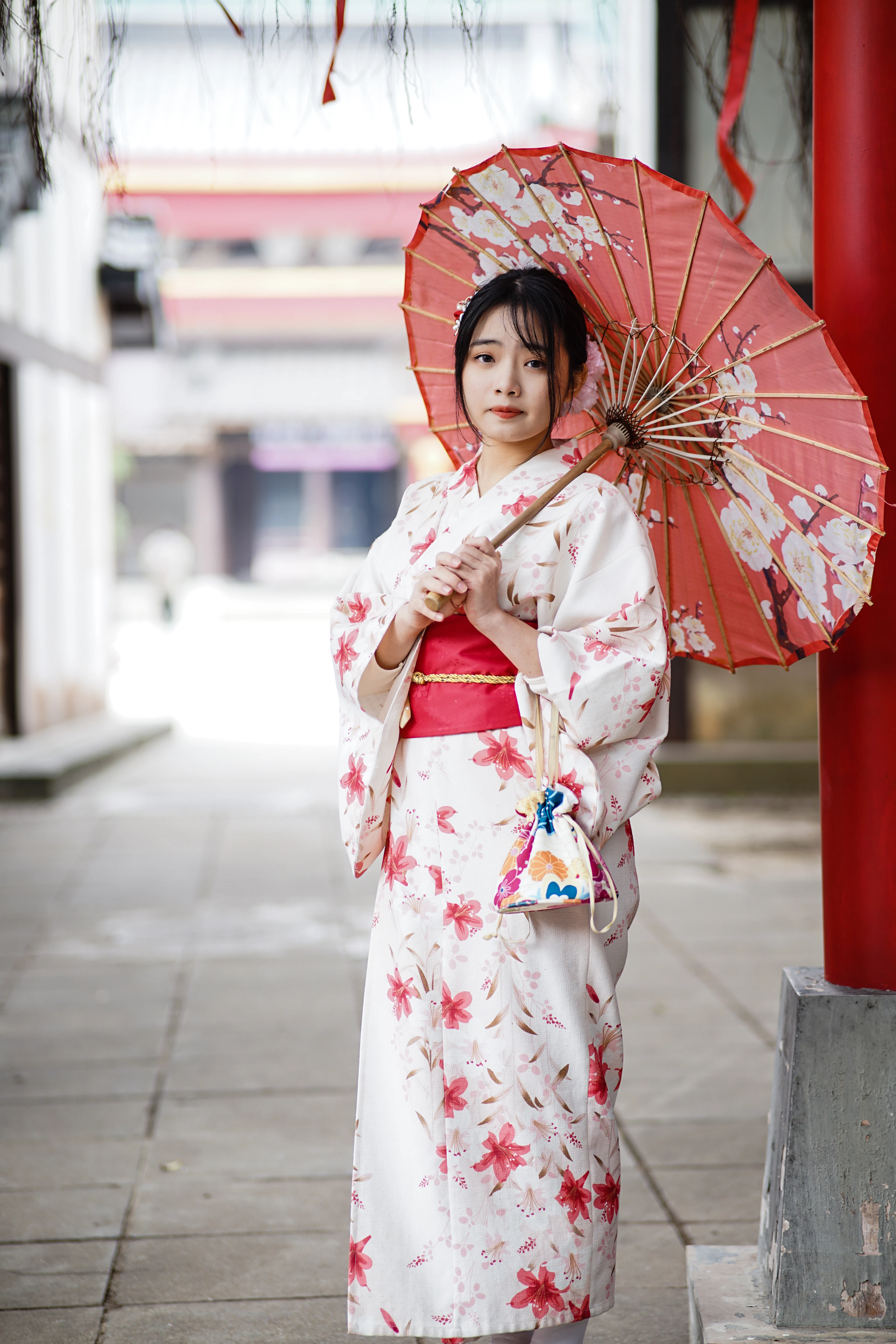 Yukata trắng hoa nhí – ảnh 2
