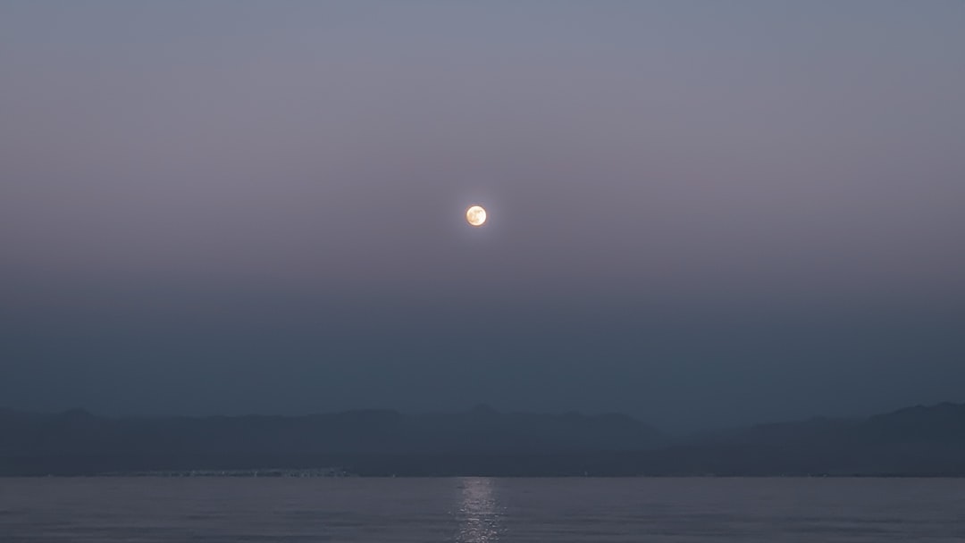 body of water during night time