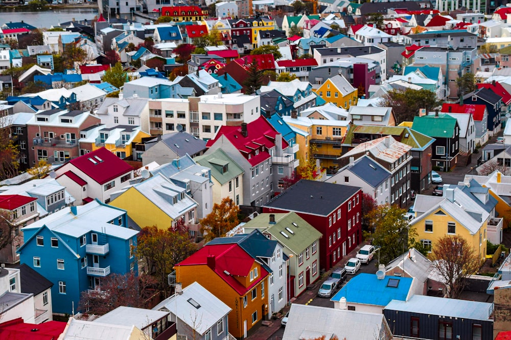 aerial view of houses during daytime