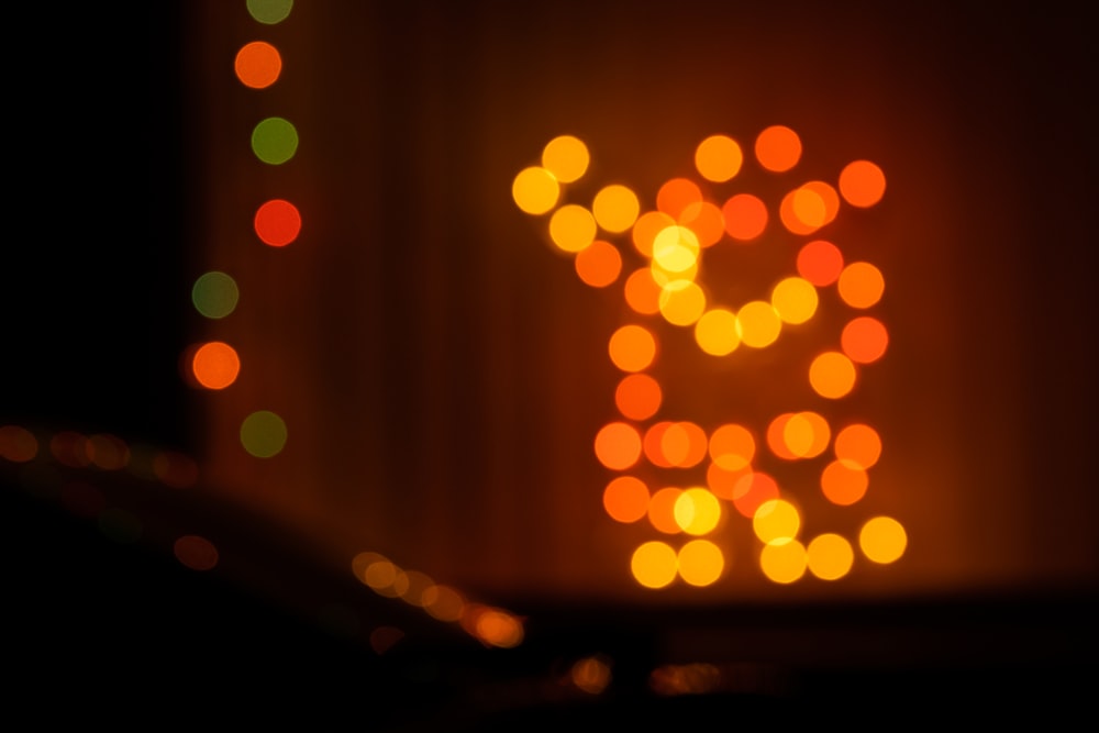 bokeh photography of lights during night time