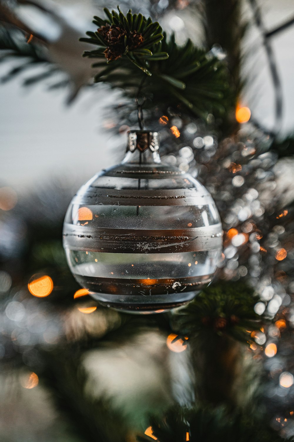 clear glass ball with water droplets