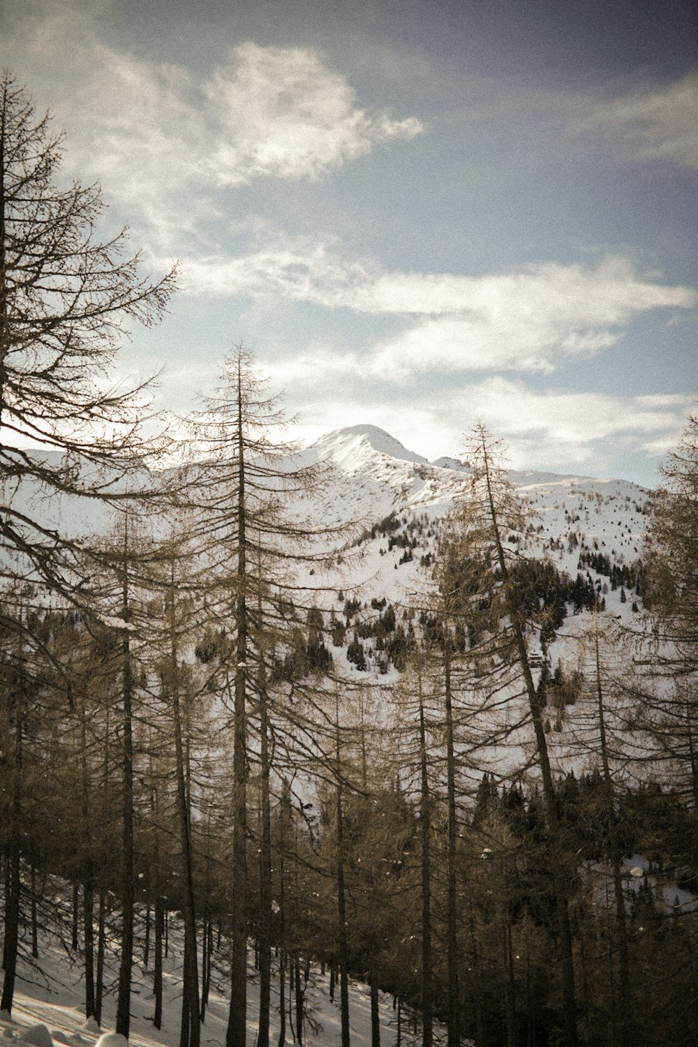 snow covered mountain under blue sky during daytime