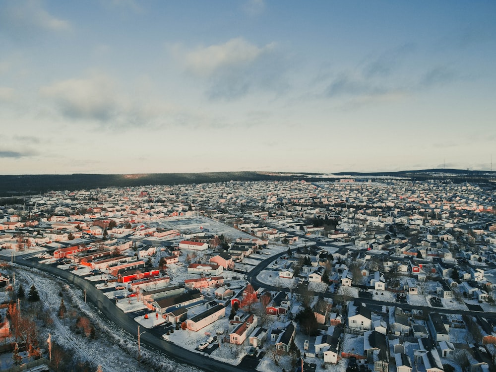 aerial view of city during daytime