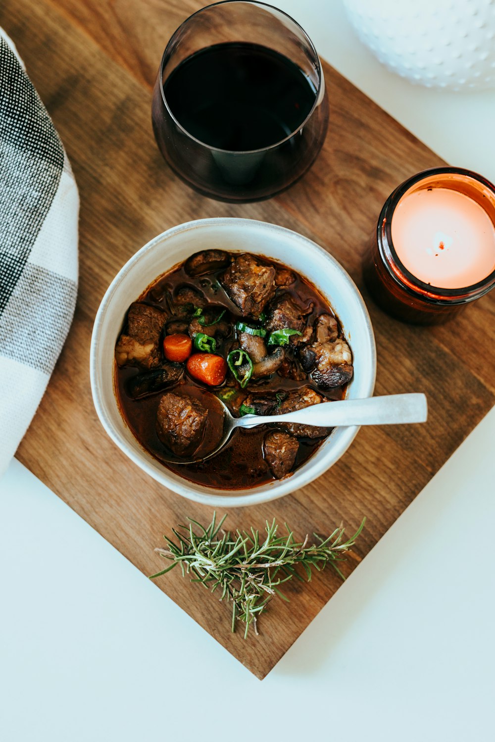 cooked food on white ceramic bowl