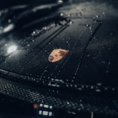 black and yellow leather textile