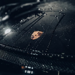 black and yellow leather textile