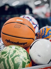 orange and white basketball ball