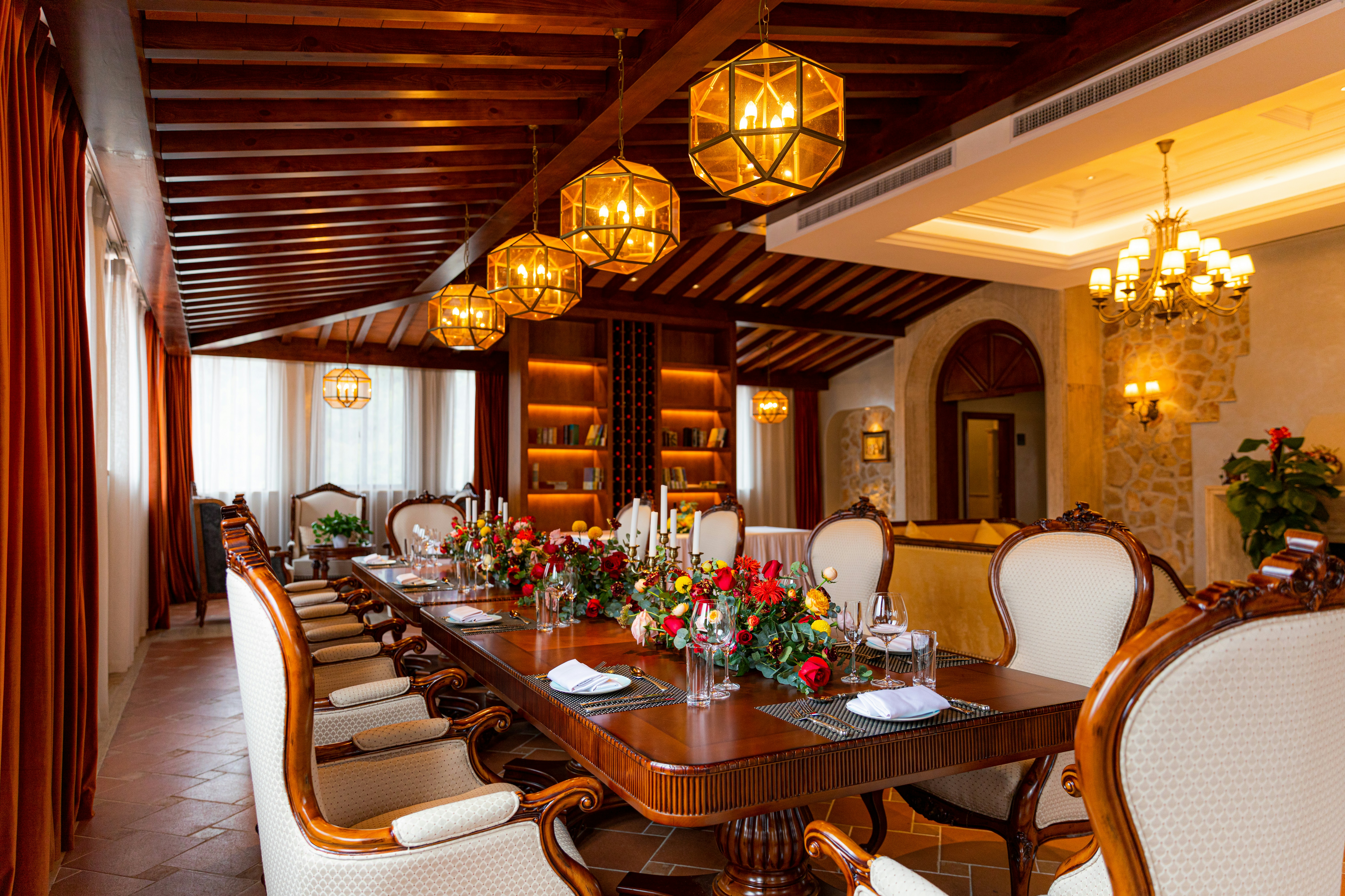 Restaurant table setup