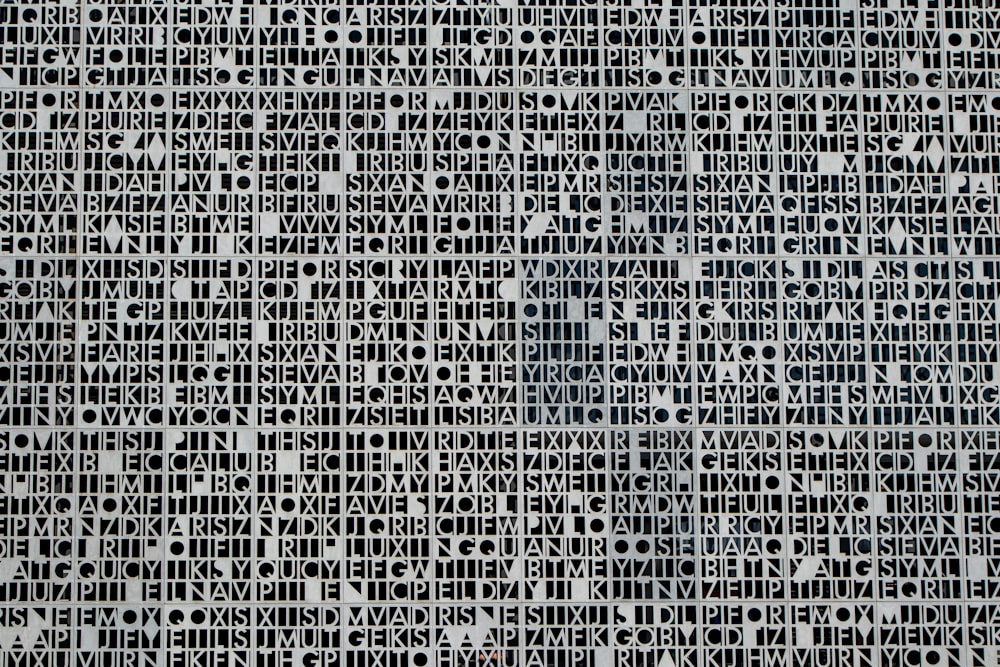 black and white checkered textile