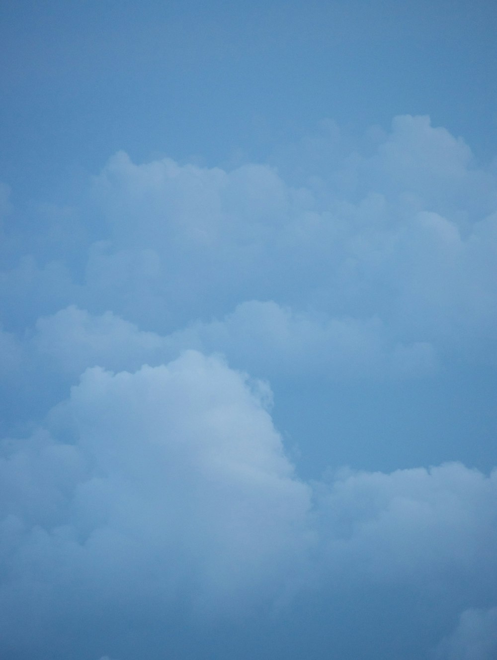 white clouds and blue sky