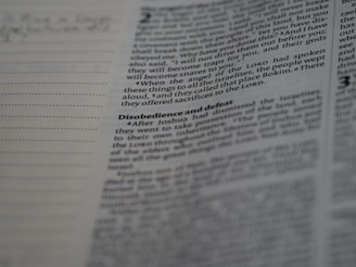Text from a printed page that includes sections of highlighted text and a heading. The text appears in a typical column layout found in books or documents. Beside the text are lined sections for notes or annotations.
