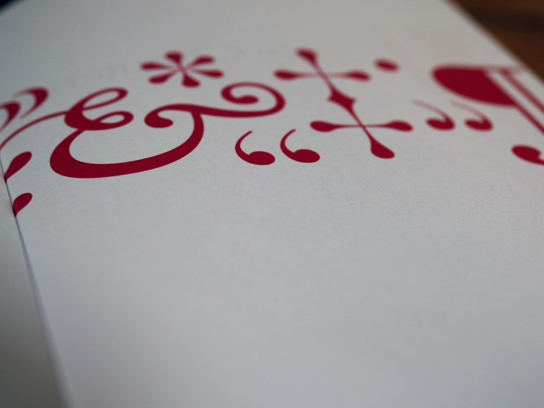 white and red heart print paper