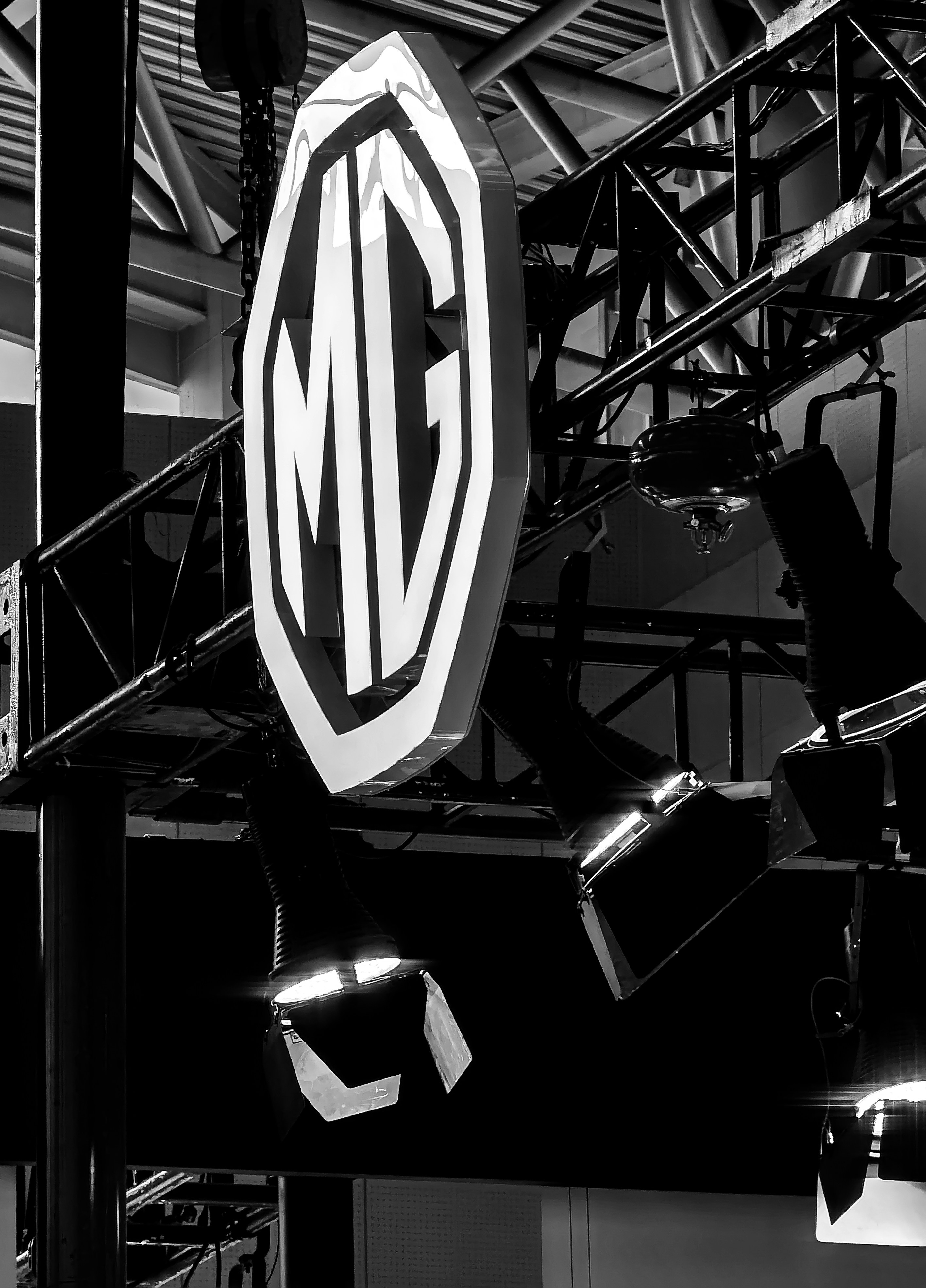 Graustufenfoto von Star Wars Logo