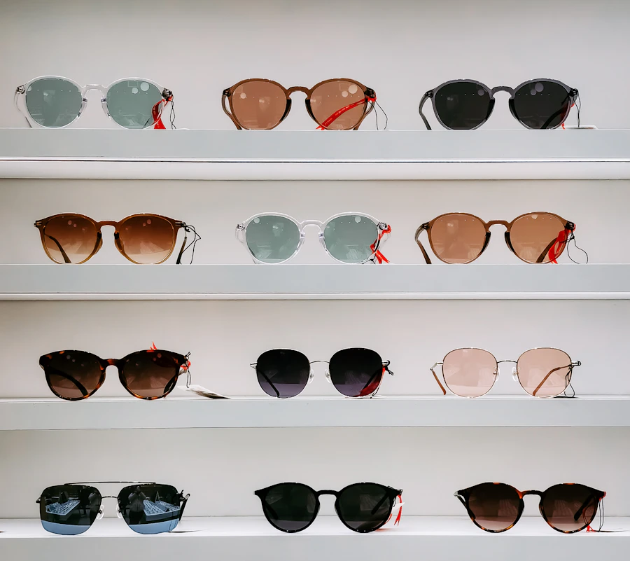 Gold metal eyeglasses