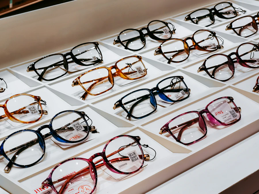 Brown and black acetate eyeglass frames