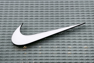 Nike logo on a building