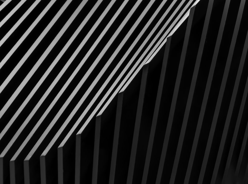 black and white striped textile