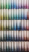 white blue red and yellow concrete building