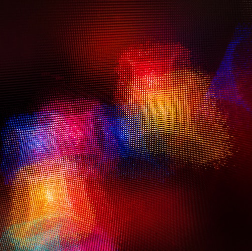 red and purple light digital wallpaper