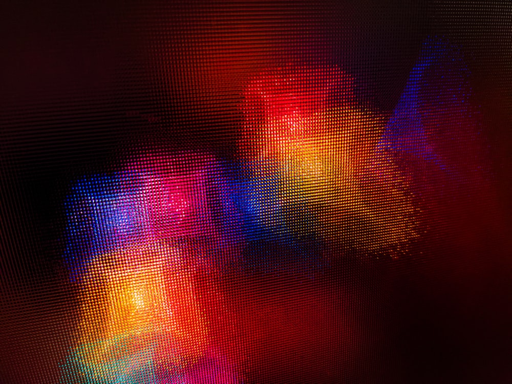 red and purple light digital wallpaper