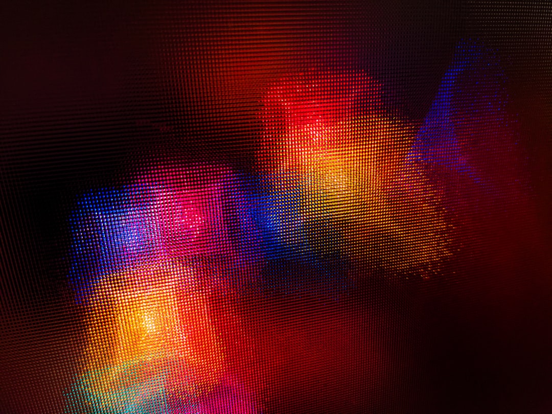 red and purple light digital wallpaper,
