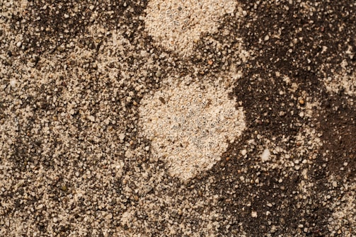 A detailed close-up of a textured painting.