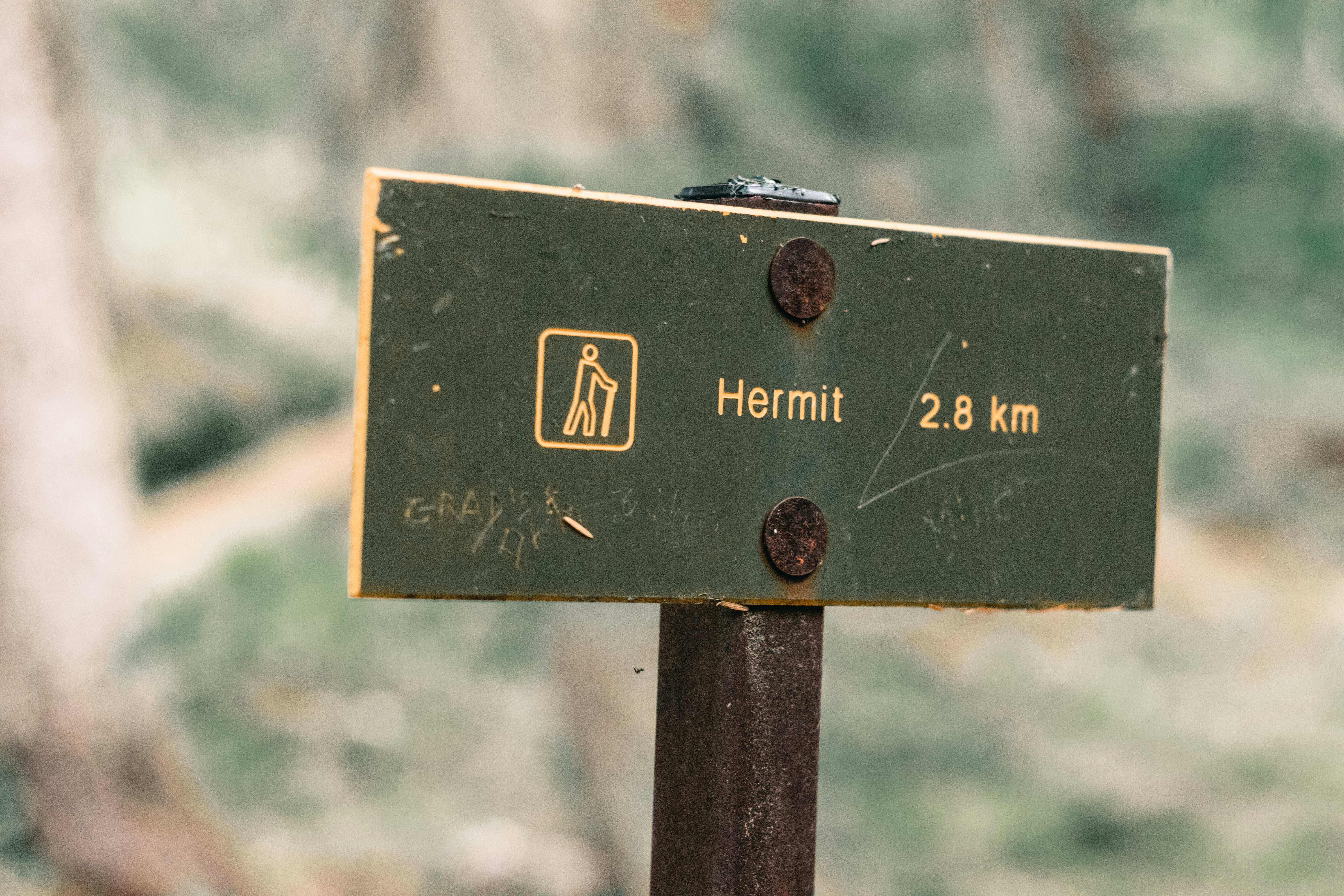 Steep hiking trail