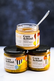 orange and white labeled can