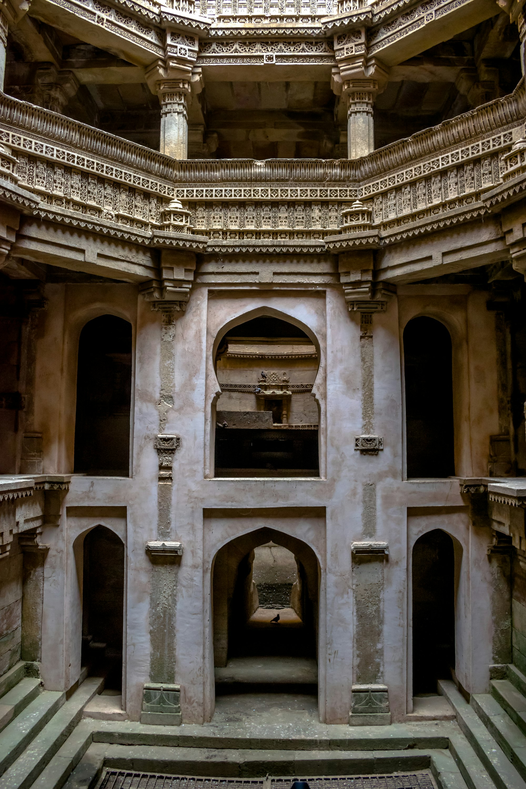 Beautiful symmetry at the iconic Adalaj Stepwell in India