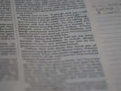 A sample study guide page featuring notes and highlighted text from a classic novel.