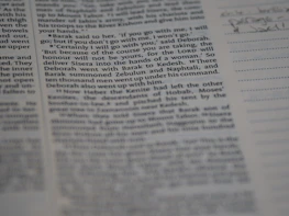 A sample study guide page featuring notes and highlighted text from a classic novel.