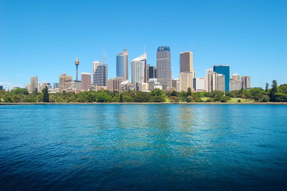 city skyline across body of water during daytime