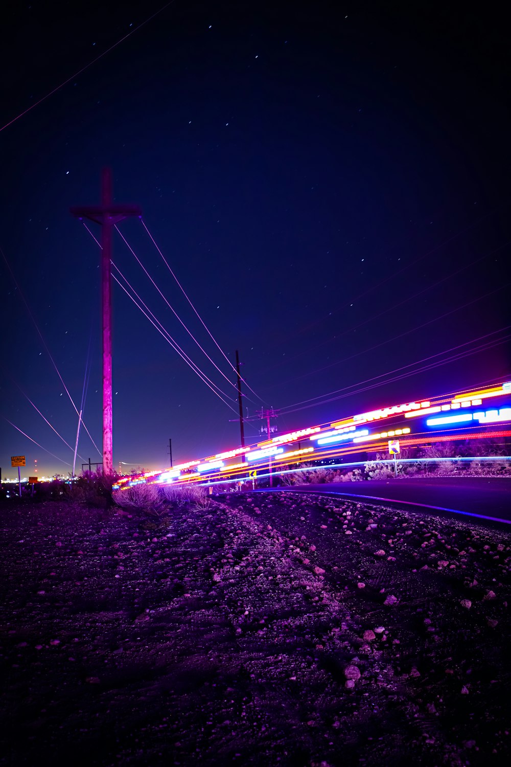 time lapse photography of cars on road during night time