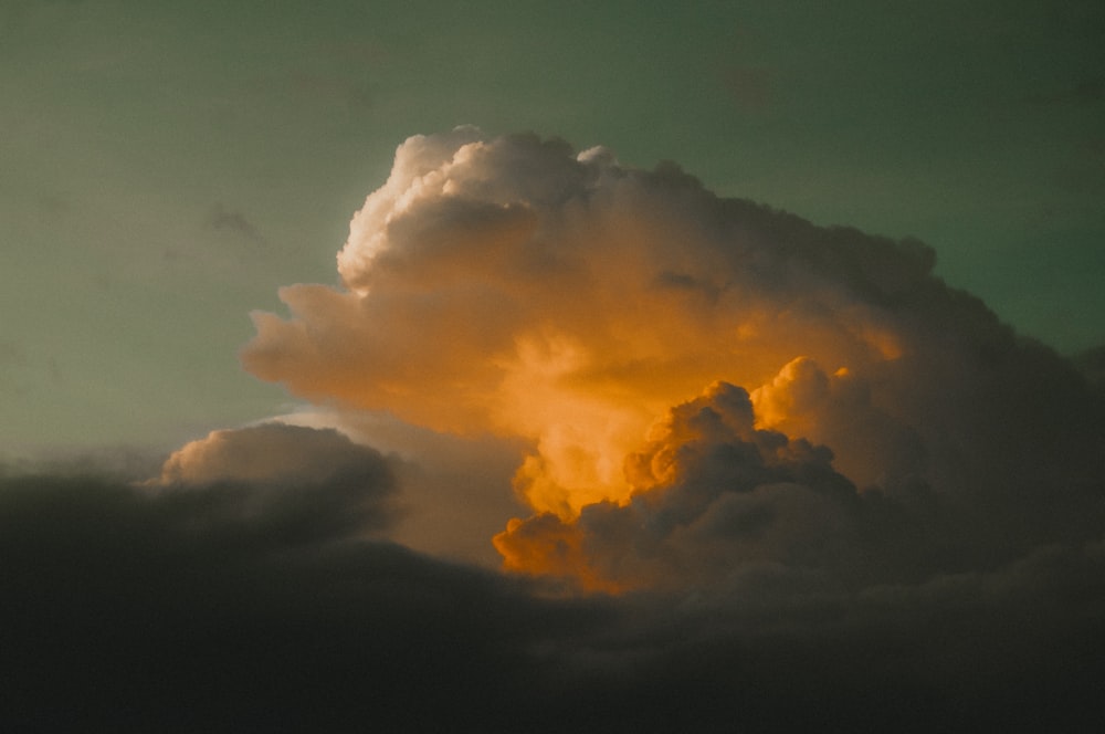 white clouds and blue sky