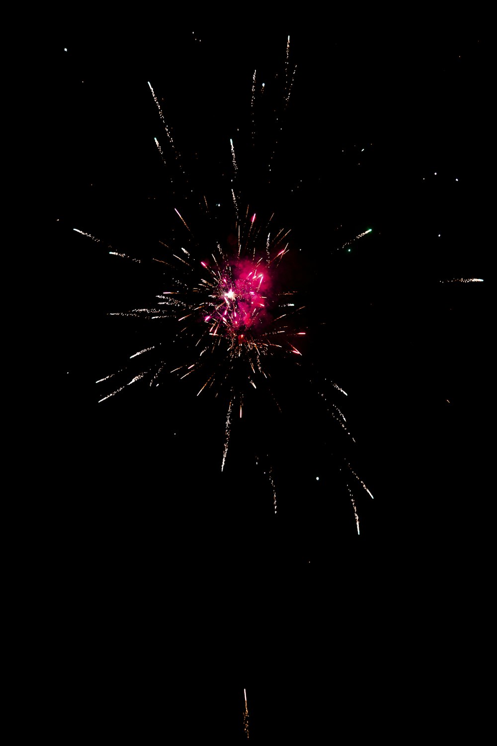 red and white fireworks display