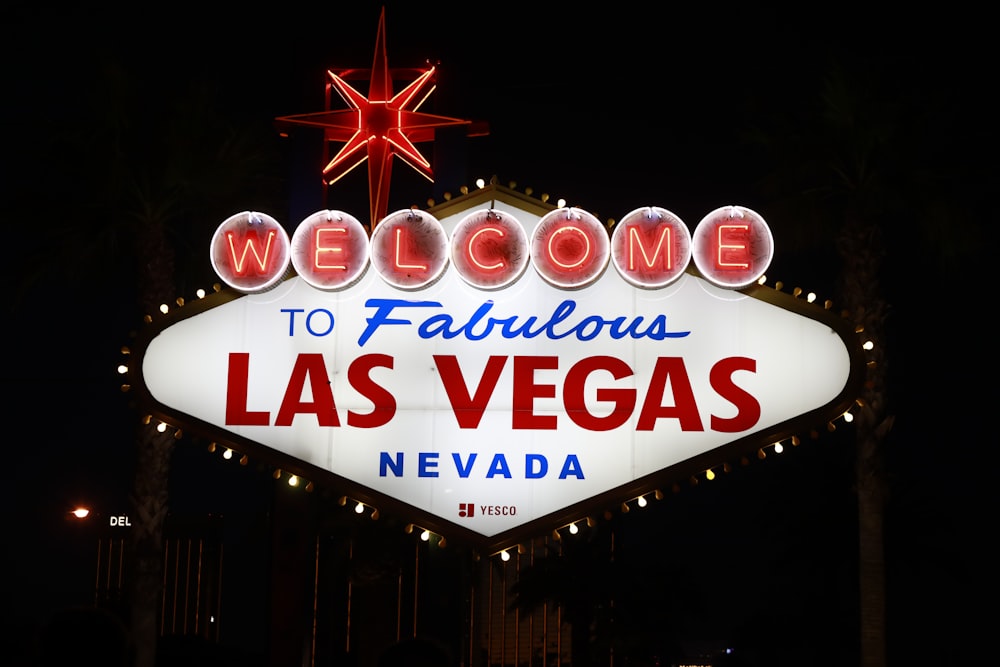 Bienvenue à la fabuleuse signalétique Las Vegas Nevada