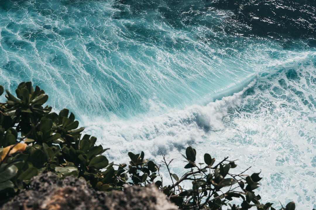 ocean waves crashing on rocks during daytime