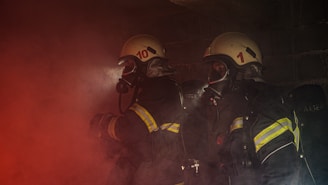 man in black helmet and helmet