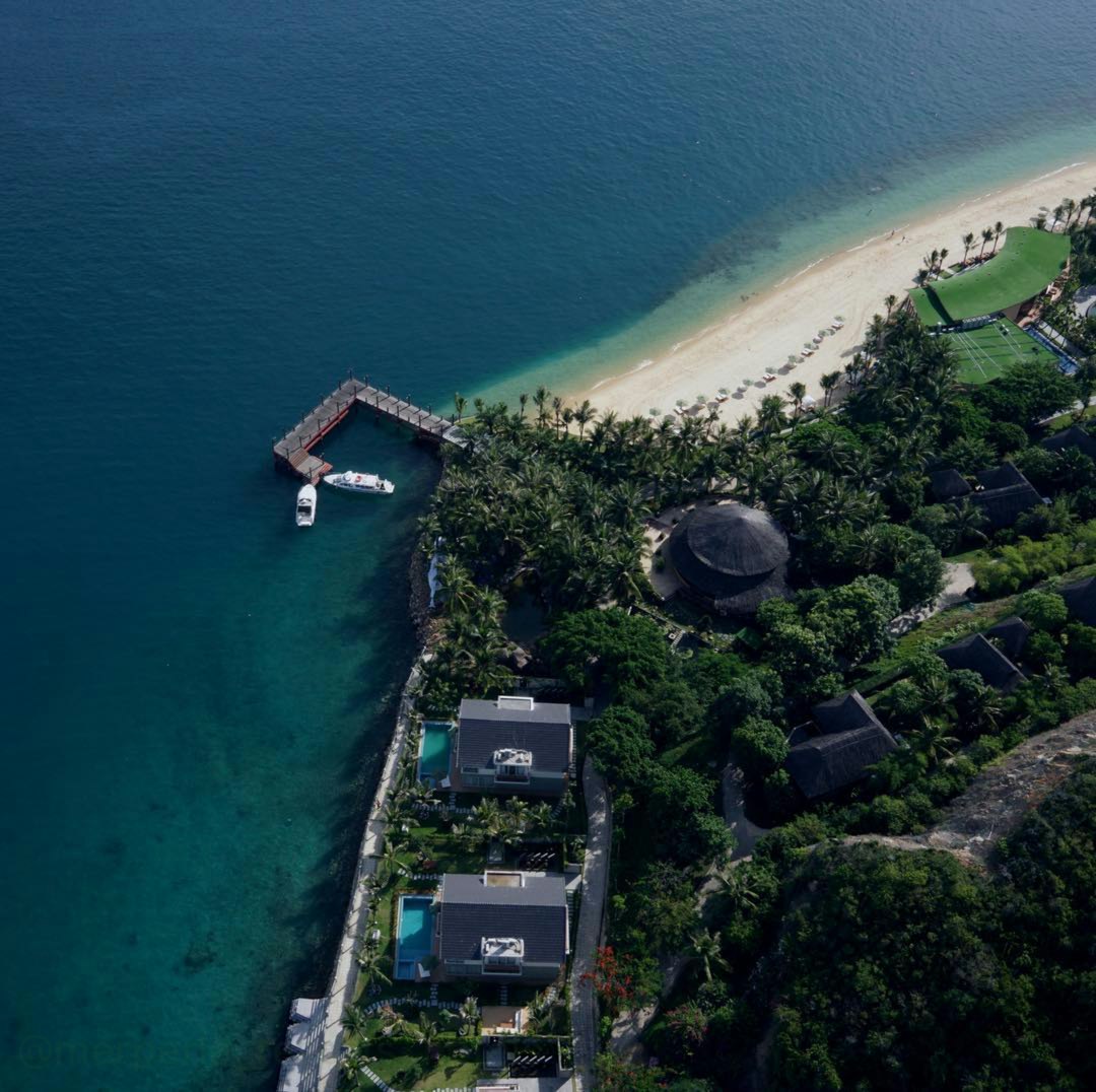 aerial view of green body of water during daytime