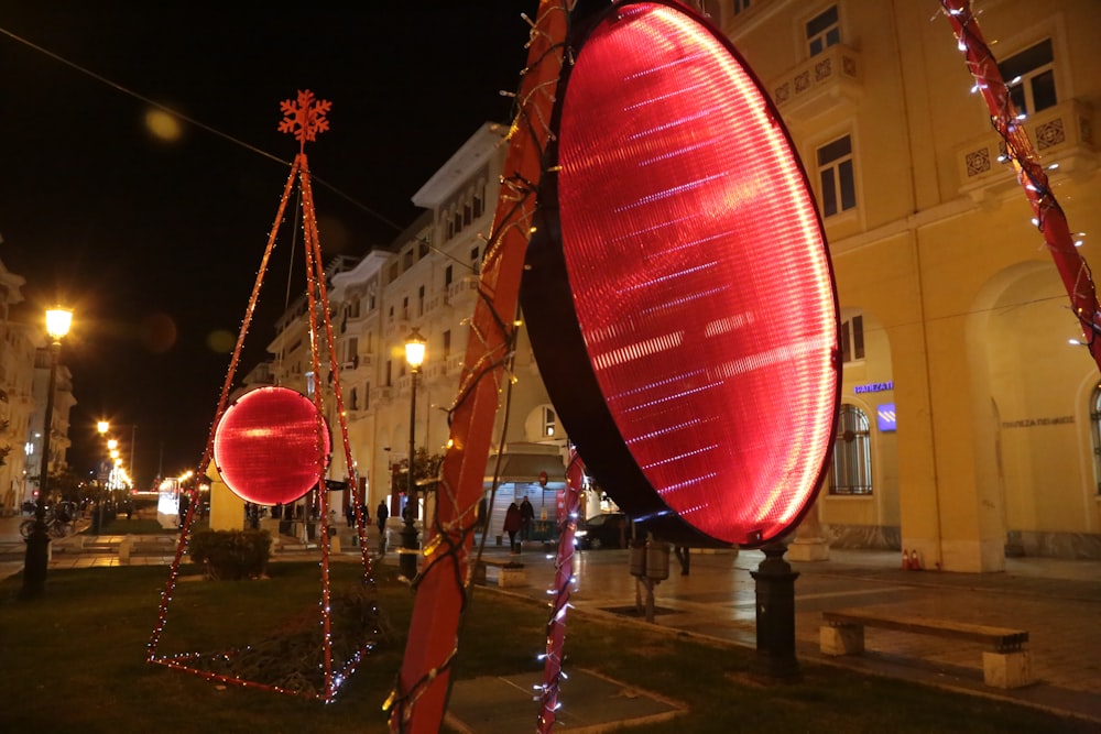 red and black hanging lantern