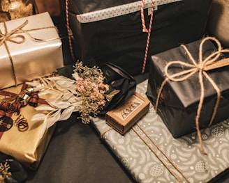 gold and silver gift box