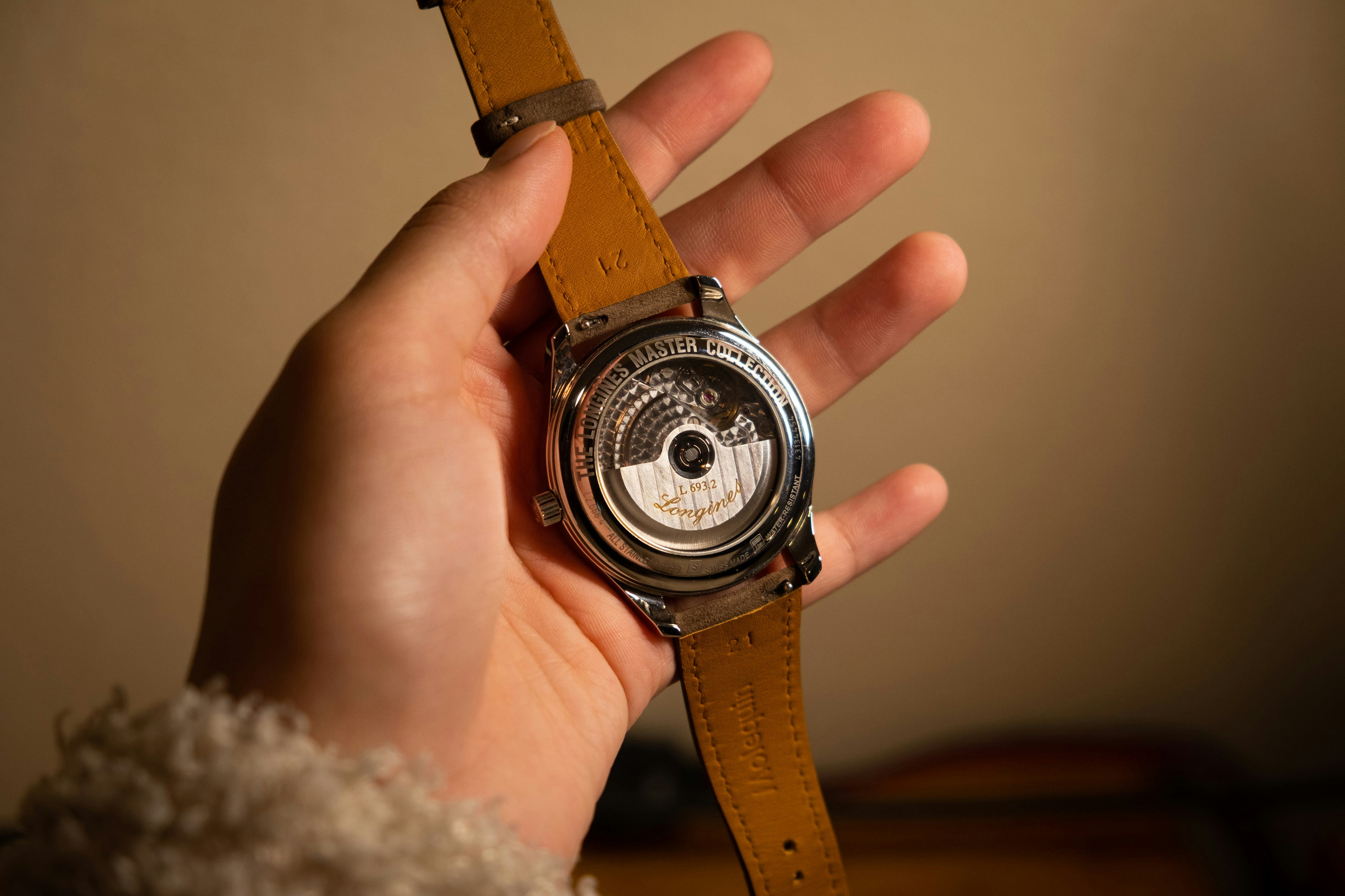 Handmade leather watch strap