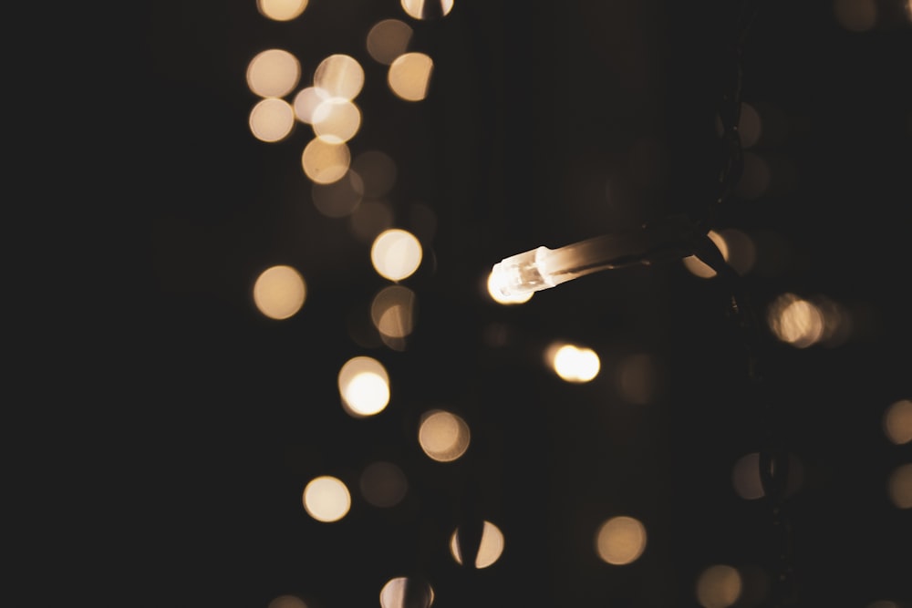 bokeh photography of light during night time