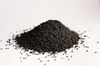 black powder on white surface