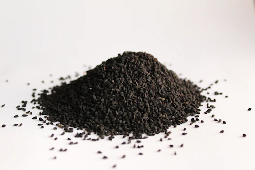 black powder on white surface