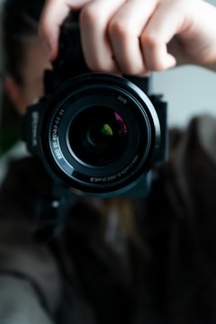 black Nikon camera lens | NBmore