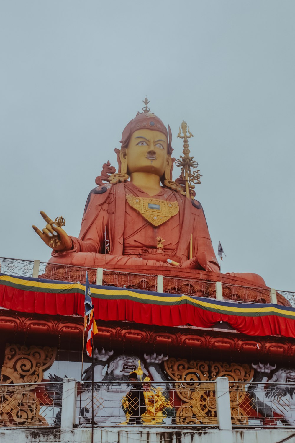 hindu deity statue under white sky during daytime