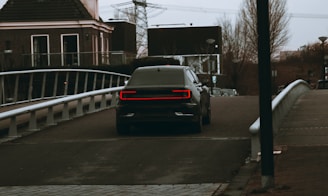 black car on road during daytime